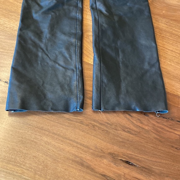 R&O Brand black leather wide leg pants. Very good condition. Size 2 - Picture 6 of 6